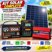 Kit de Bateria 12.8 por 100 Convertidor de 5000 wat MPPT O controlador solar Panel solar - Img 58325094