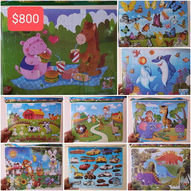 Rompecabezas para niños y adultos, juego de serpientes y escaleras,dados traslúcidos cubo de Rubik, cartas Uno, etc.. - Img 116463343