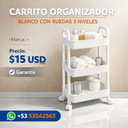 Tres Niveles / Con Ruedas / Carrito Organizador Plástico - Img 55647608