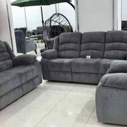Juego de sofa y butacas reclinables - Img 55683216