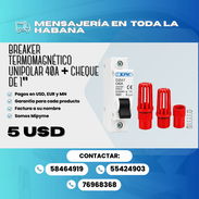 🔧 KIT PARA MOTOR DE AGUA 💧 BREAKER TERMOMAGNÉTICO UNIPOLAR 40A + CHEQUE ROJO DE 1" - Img 57682529