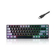 ✅Teclado RGB gamer color gris y negro - Img 57141733