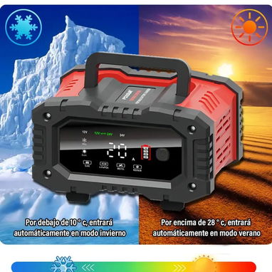 Cargador inteligente de batería 12V 24V 20a - 10/10