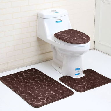🏠 Set de Alfombras Lisas para baños (3 Piezas) - 2/2