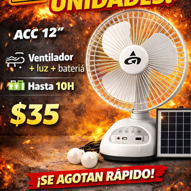 ✅ ventiladores recargables de litio - Img 122414107