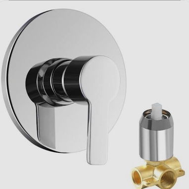 Llave mezcladora monomando de empotrar para ducha sistema de bronce tecnología europea marca tecno plus tecnología españ - 2/2