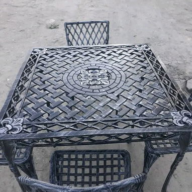 MESAS DE ALUMINIO DE 4 SILLAS PARA PATIOS Y TERRAZAS - Img 121857487