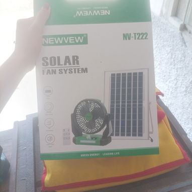 Ventilador recargable con panel solar - 2/3