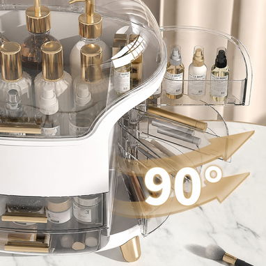 Organizador de Maquillaje con Tapa Transparente(CVV+) - Img 124176583