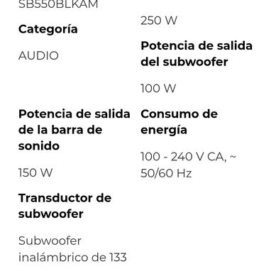 (sellado en caja) Vendo barra de sonido JBL SB550 - 2/3