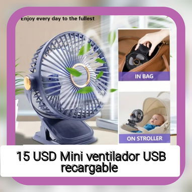 🌬️Ventiladores Recargables, de Pedestal y de Pared – Varias marcas y precios – Ideales para apagones ⚡ - 7/10