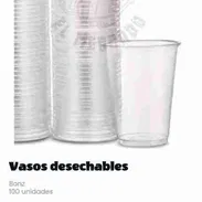 Vasos Desechables 8oz - Pack 100 Unidades | Material Resistente y Transparente - Img 54313081