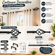 Cortinero decorativo en espiral extensible 168–305 cm (CV) - Img 58139020