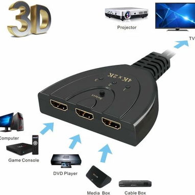 SPLITTER HDMI 4K (3 ENTRADAS Y 1 SALIDA) - Img 117354436