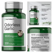ODORLESS GARLIC DE 200 tabletas nuevas y selladas - Img 50072779