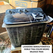 lavadora semiautomática Milexus 7kg color negro ⚫️.  yoaronie 💯 - Img 55334126