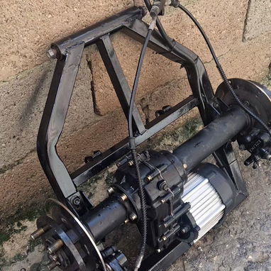 Tren trasero de moto eléctrica de 3 ruedas con todo sistema de freno y eje soy de lawton - Img 124216960