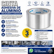 Para Aislamiento y Climatización / Cinta Adhesiva De Aluminio - Img 56165624