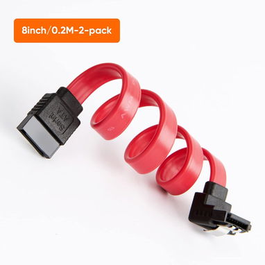 CableCreation Cable SATA III [2 unidades] SATA III de 8 pulgadas/0.6 pies SATA III 6.0 Gbps 7 pines hembra a ángulo - Img 102990953