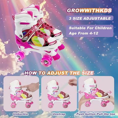 ☎️53544655 🛵 Entrega Disponible ⭐🛼 Patines Ajustables para Niños (Talla M) ⭐ - 5/5