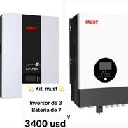 Kit Inversor MUST de 3000w con Batería MUST 5000wh - Img 57346029