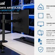 Soporte Articulable Pinza Monitor 17" - 32" Marca iggual *PRECIO 30 USD* - Img 55476776