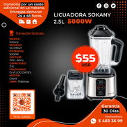 LICUADORA 2 EN 1 SOKANY - 2.5 LITROS - 15 VELOCIDADES - 5000W POTENCIA. TENEMOS MENSAJERÍA, FACTURA. TL 54833699 - Img 57799659