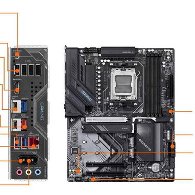 🎮 AMD 🎮 Board Gigabyte X870 Gaming Wifi6 🎮 8*+2+2VRM🔹8200mt🔹PCIe5 x16🔹M.2 Gen5🔹3xM.2🔹4xSATA🔹8xUSB 📦0km - Img 97325520