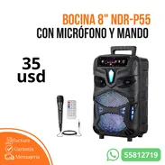 Bocina 8" con micrófono y mando - Img 55626235