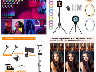 📢 Aro de Luz ----> Mejora la iluminación de tu estudio fotográfico!!! #LucesLED #EstéticaVisual #Tecnología #Streaming - Img 40447957