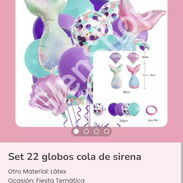 Set 22 globos cola de sirena - Img 53902598