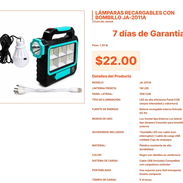Lámpara de Emergencia JA-2011A: 15W de Iluminación con 7 Días de Garantía VPT#-0387 - Img 55548374