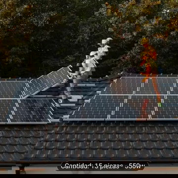 PANELES SOLARES BIFACIALES 550W (15 UNIDADES) ⚡ Lote de alta eficiencia para proyectos solares a gran escala