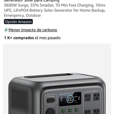 Estacion de energia Nueva de la reconocida marca Bluetti Elite 100 V2 - 8/10