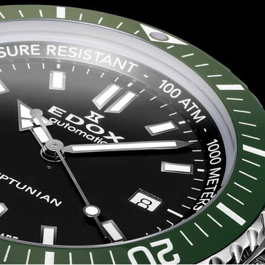 RELOJ DE LUJO SUIZO AUTOMATICO MARCA EDOX NEPTUNIAN (80120-3VM-NIN) CRISTAL ZAFIRO , 44MM EN ACERO INOXIDABLE 58049738 - Img 115757881