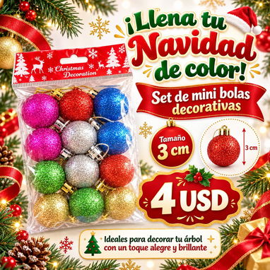 🚧 ✨ ¡DALE BRILLO Y ELEGANCIA A TU NAVIDAD! Decora tu árbol con nuestros exclusivos sets de adornos navideños. ✨ 🚧 - 2/8
