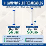 LÁMPARAS RECARGABLES. Fáciles de instalar, ligeras y de excelente iluminación - Img 56491461