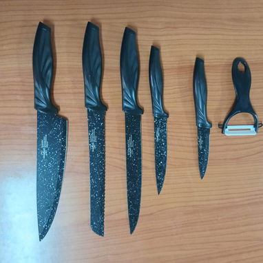 Set de Cuchillos de Cocina Negros - Img 119437937