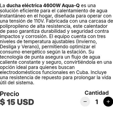 Ducha eléctrica - Img 124673277