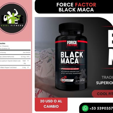 ☎️⚡⚡ *Force Factor Black Maca (Sex Drive)* - Img 53634479