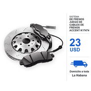 Sistema de Frenos Juego de Cables de Frenos ACCENT K17474 - Img 58447752