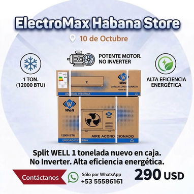 * Sandwichera Royal, precio 25 USD * Base fija para TV — Tamaño de pantalla: 32" - 90", precio: 28 USD * Cajita digital - 5/10