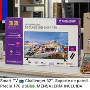 Smart TV Challenger 32" Con soporte de pared y mensajería incluida - Img 56151844