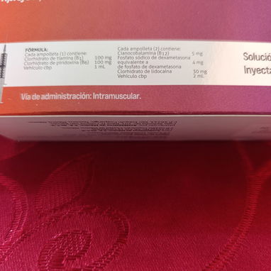 Complejo vitamínico b inyectable combedi con dexametasona y lidocaína - 2/2