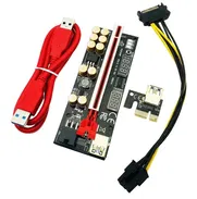 EXTENSOR DE TARJETA DE VIDEO (GPU) PCI-E 1X A 16X PCI-E USB 3.0 CON INTERFAZ DE 6 PINES - Img 44942152