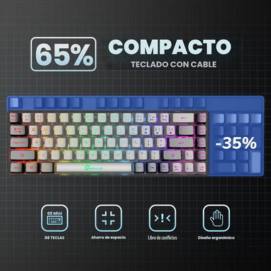 Teclado Gamer 65% - 3/4