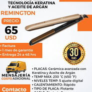 Plancha para cabello tecnologia Keratina y aceite Argan Remington 230 grados - Img 56406209