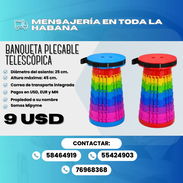BANQUETA PLEGABLE TELESCÓPICA 💲 Precio: 9 USD - Img 55986710
