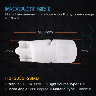 BOMBILLO LED COLA DE PESCADO T10 - 4/4