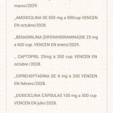 CAPTOPRIL 25 mg VENCEN EN octubre/2028. - 2/2